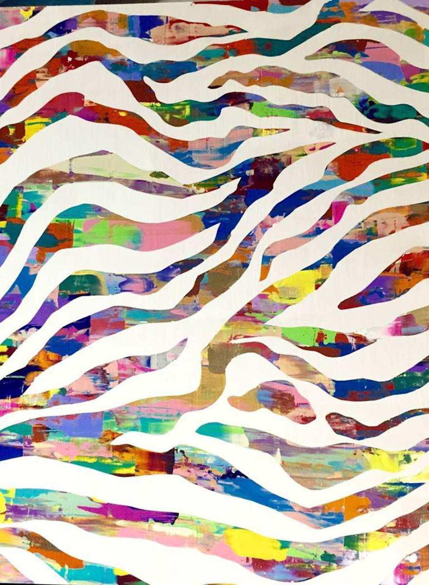 Psychedelic Zebra by Sean Christopher Ward, Image 1.