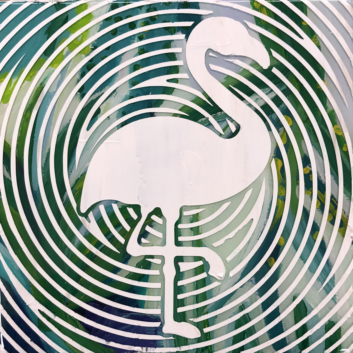 Flamingo Silhouette (Collaboration with Dana Blickensderfer) by Sean Christopher Ward 