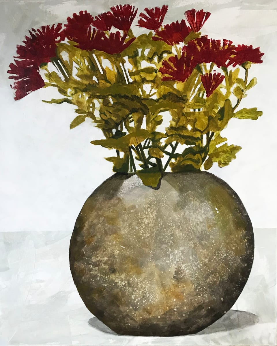 Tarnished Silver Vase by Lisa 