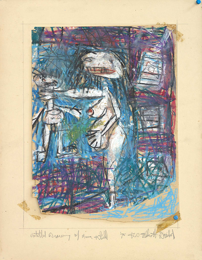 Untitled Drawing w/ Mama + Child 