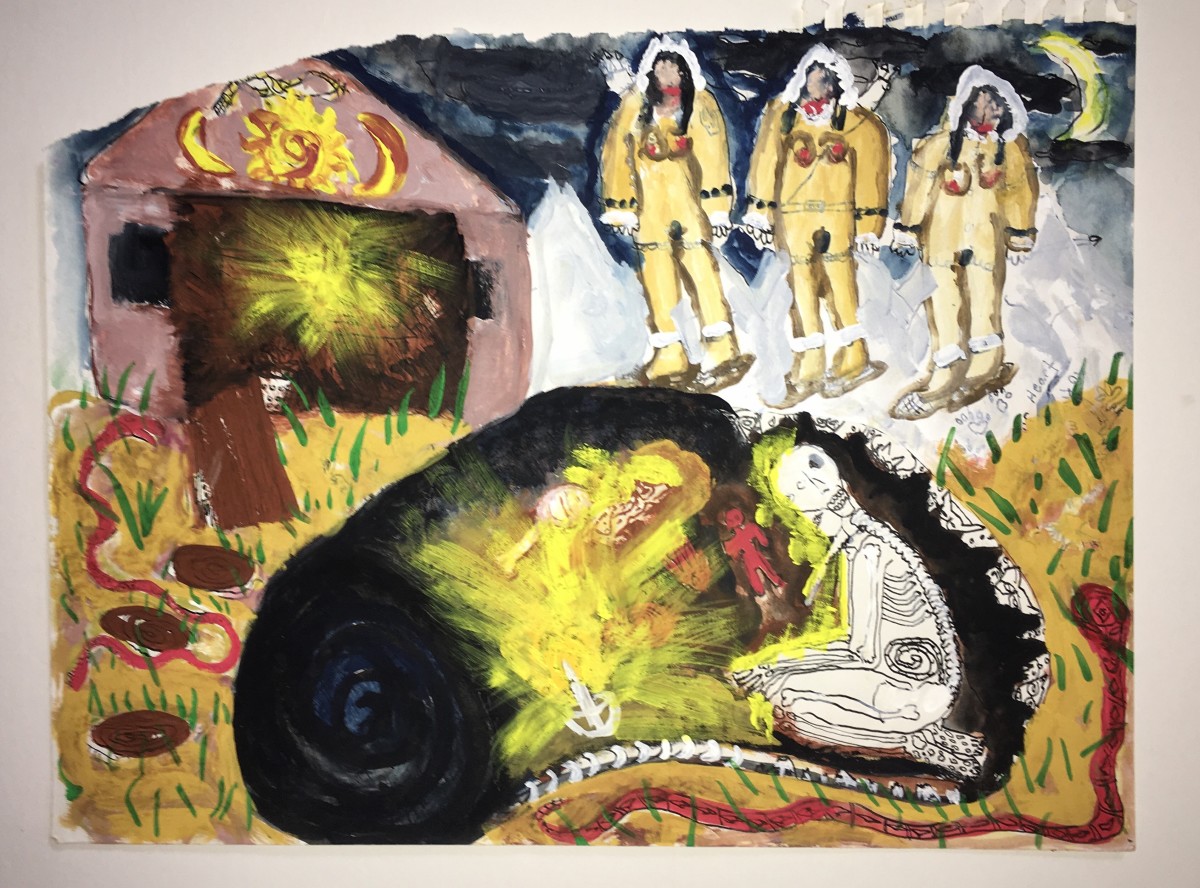 Untitled Sketchbook Painting (Fire) by Feldsott 