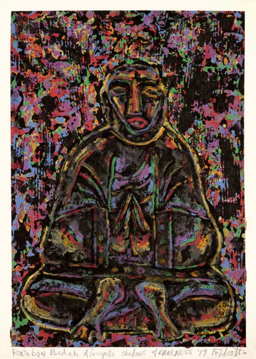Rainbow BuDah Dispels Shadows of Darkness by Feldsott 