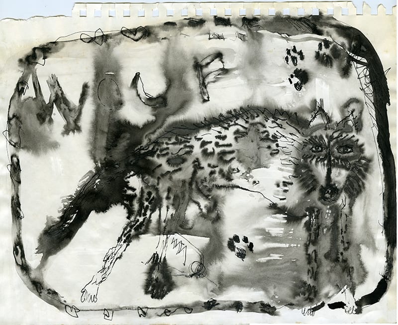 Untitled w/ Wolf, Image 1.