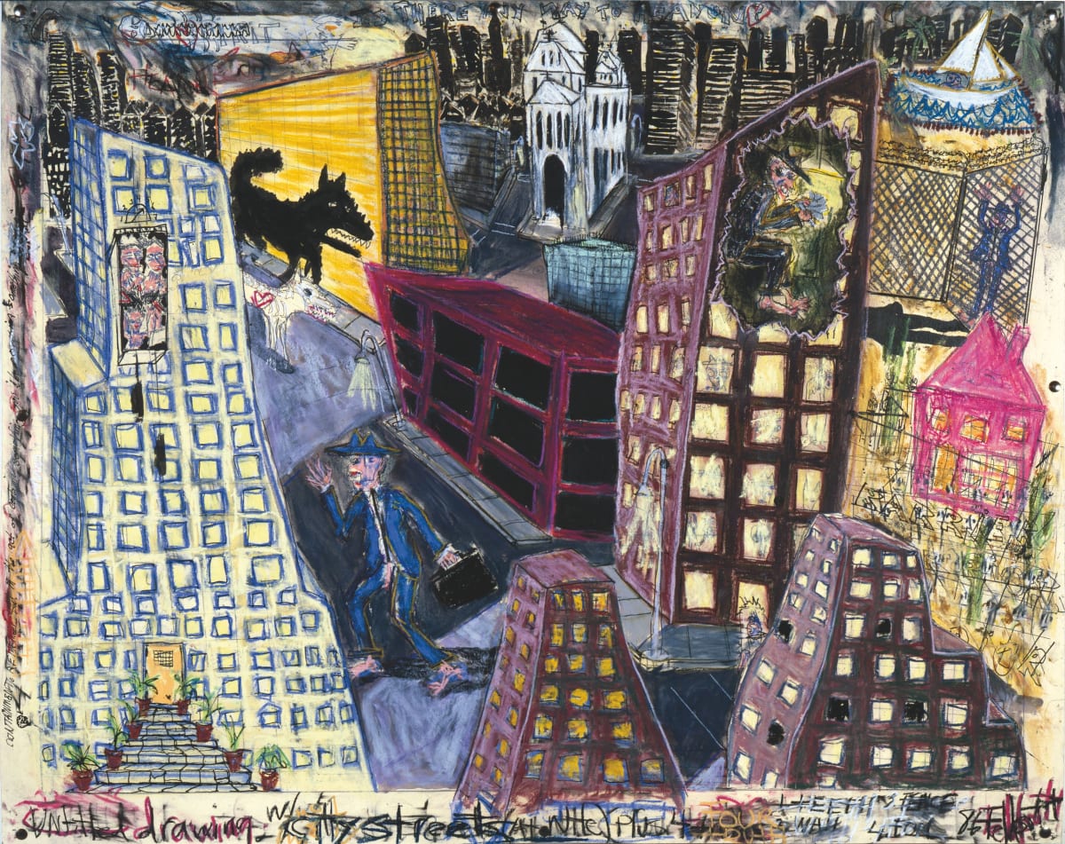 Untitled Drawing w/ City Streets by Feldsott 