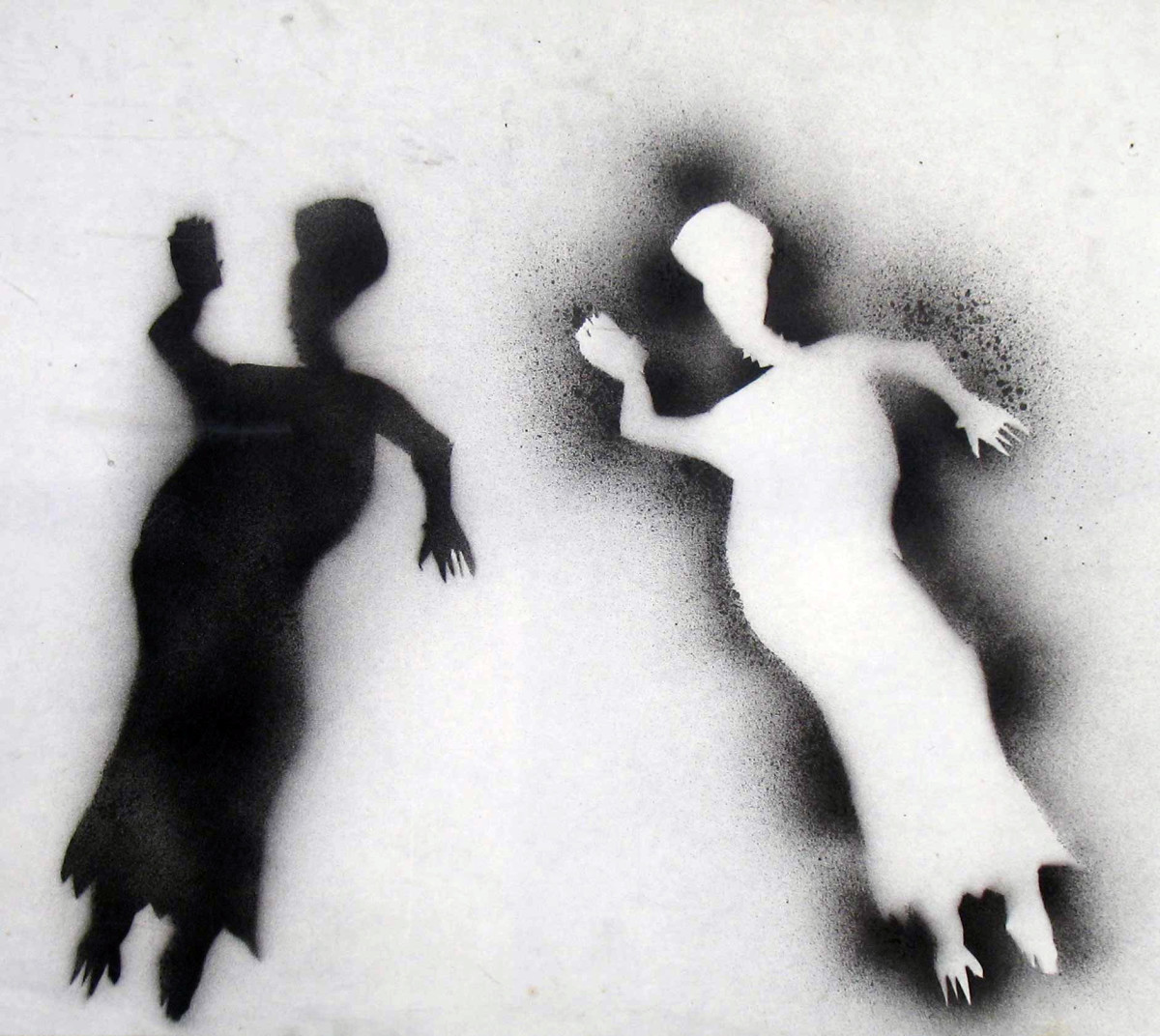 Untitled Stencil w/ Shaman Spirits by Feldsott 