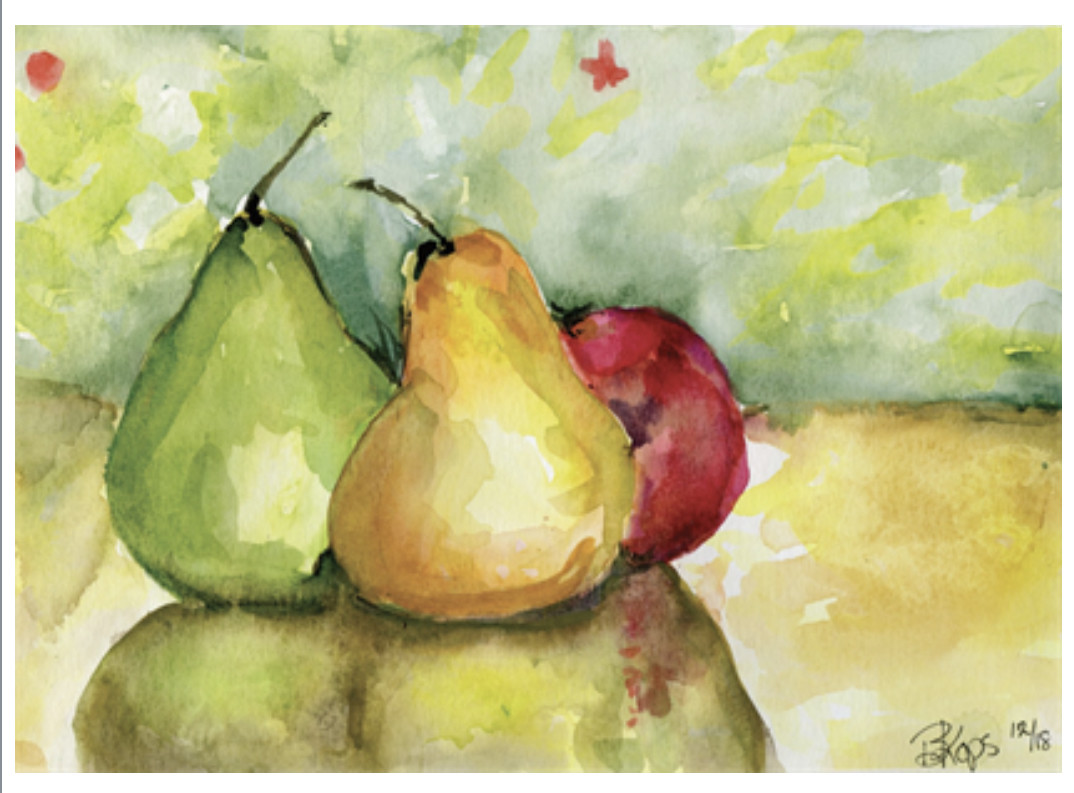 Christmas pears by Barbara Kops, Image 1.