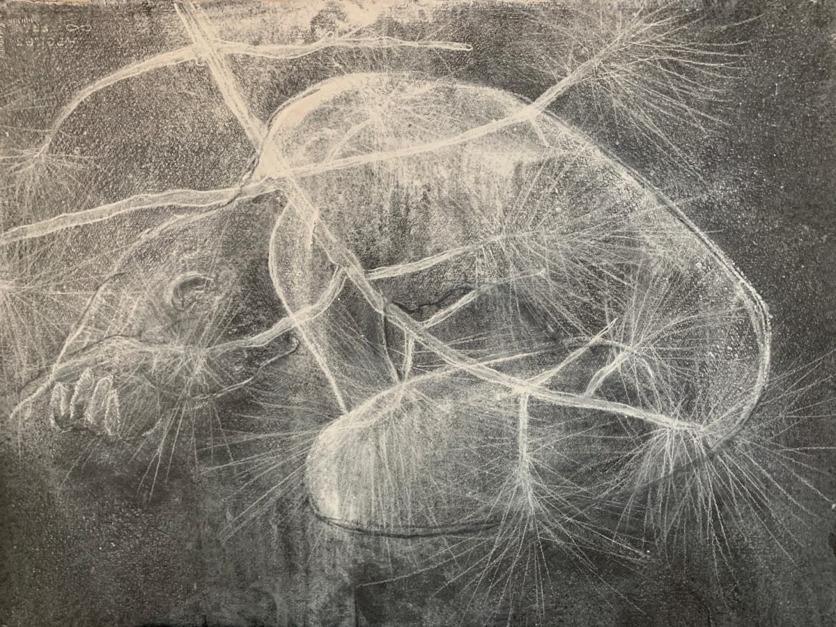 Beneath Branches - Black No. 1 by Thomas Bucich 