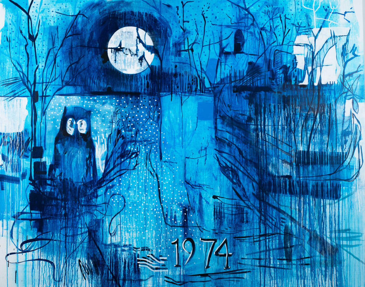 1974 Two Owls by Brian Frink 