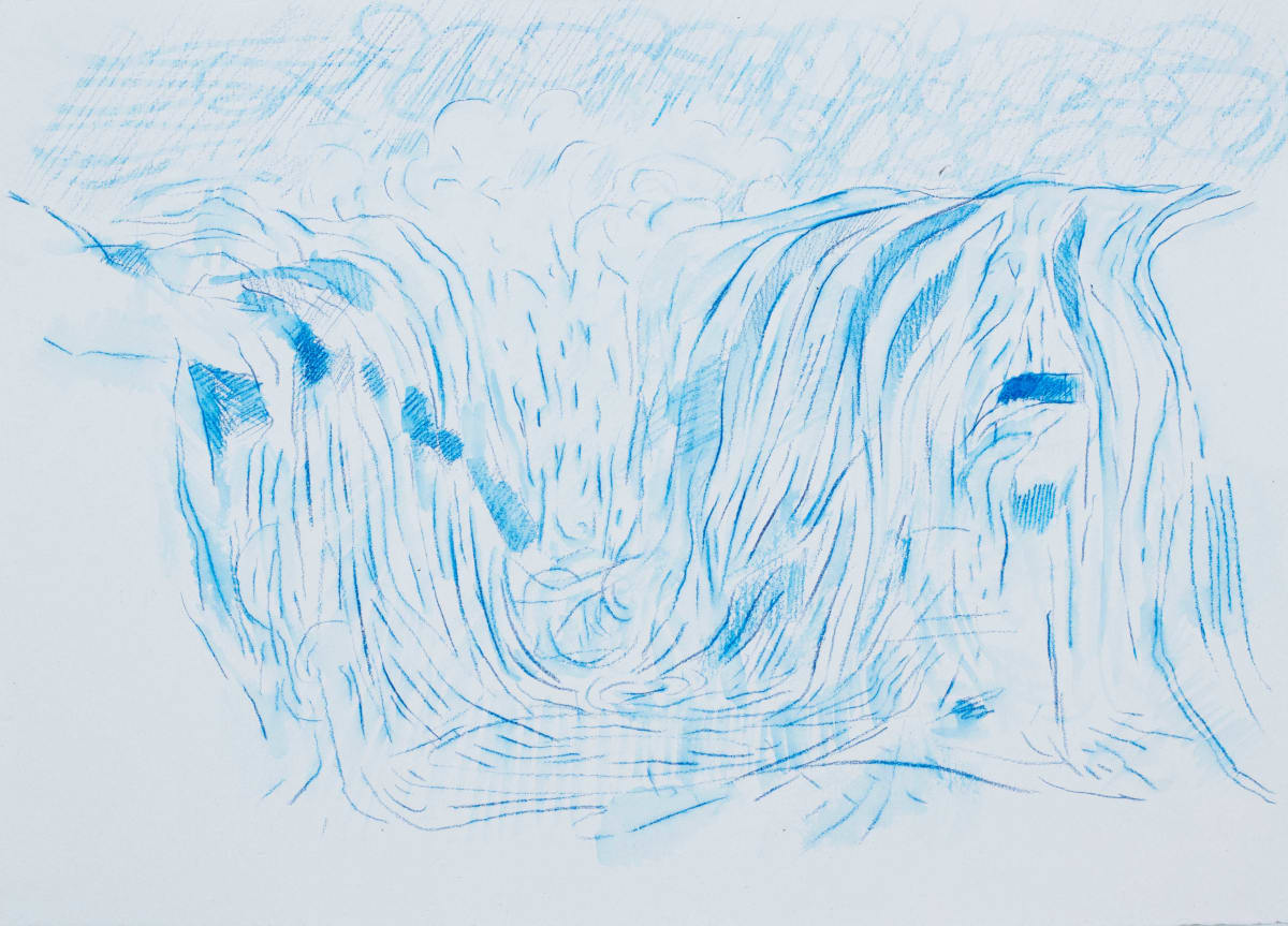 Blue Waterfall Study by Brian Frink, Image 1.