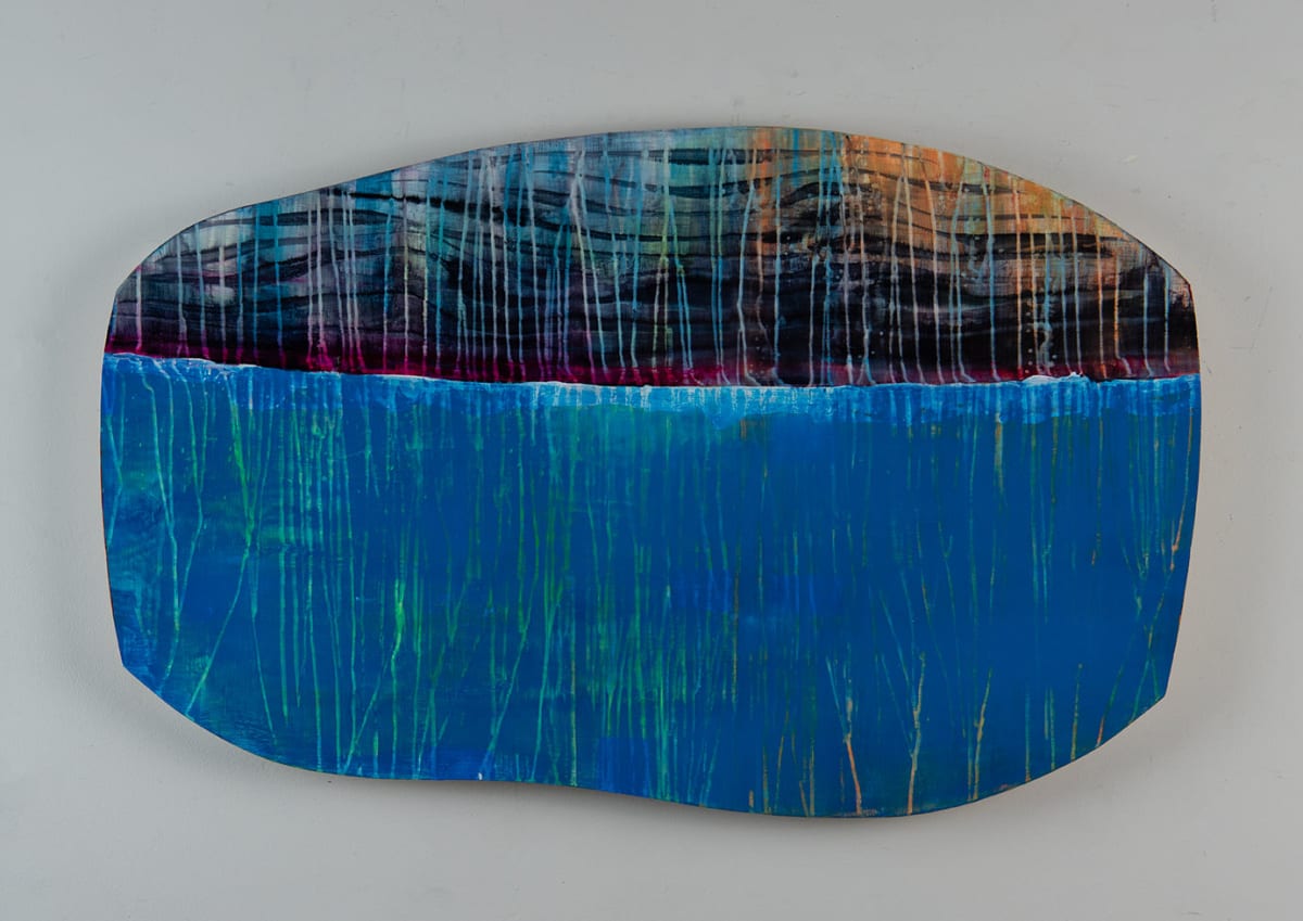 Blue Waterfall by Brian Frink  Image: This work is available for purchase from James May Gallery, Milwaukee, WI