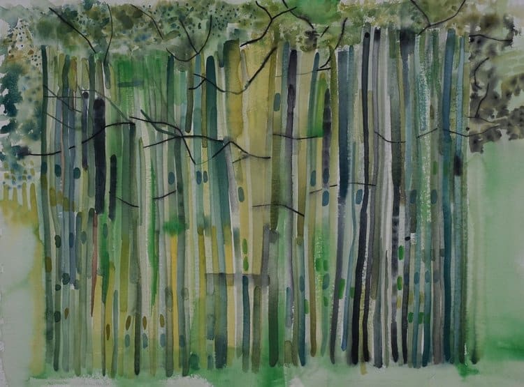 Cluster of Aspen by Brian Frink  Image: This work is available through James May Gallery, Milwaukee, WI