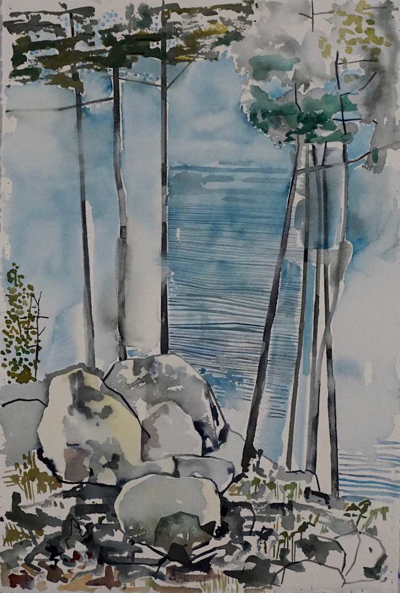Rocks, Trees and Water, Image 1.