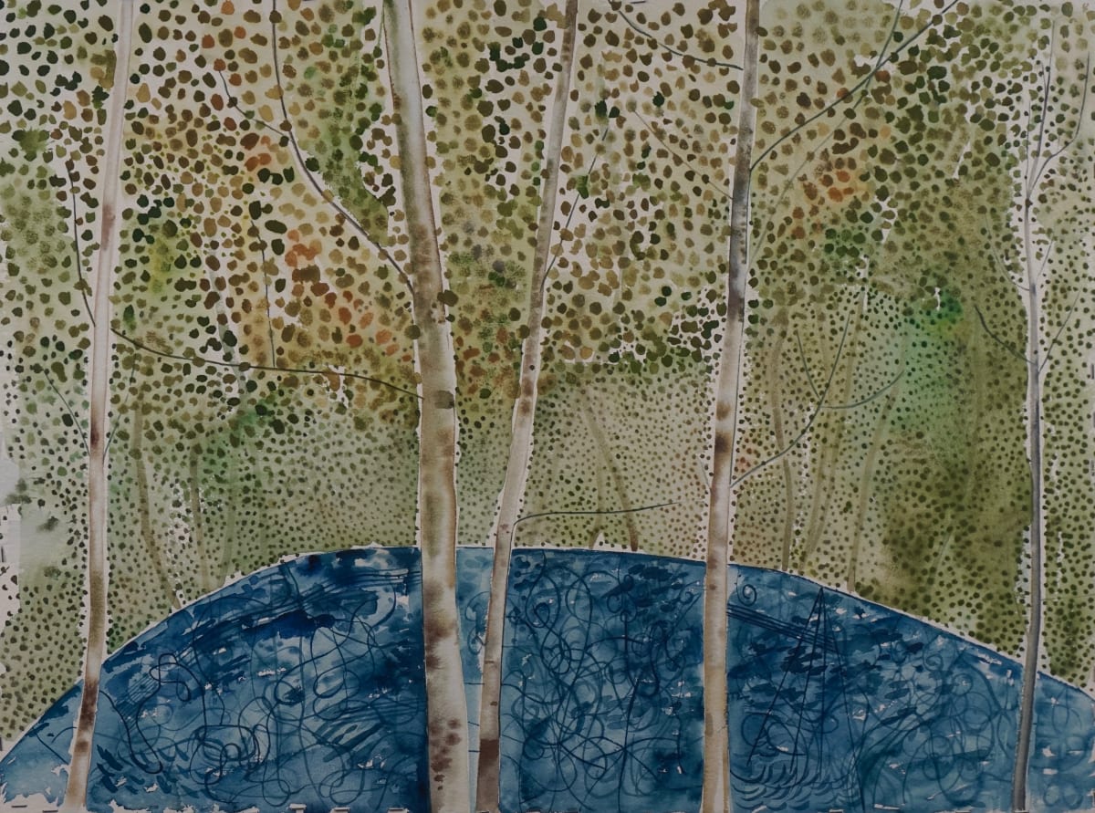 Pond and Trees 
