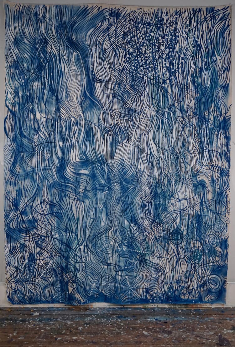 Deluge (Big Blue) by Brian Frink, Image 1.