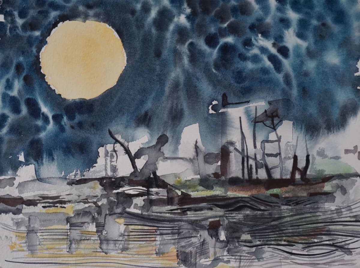 Crossing By Moonlight, Image 1.