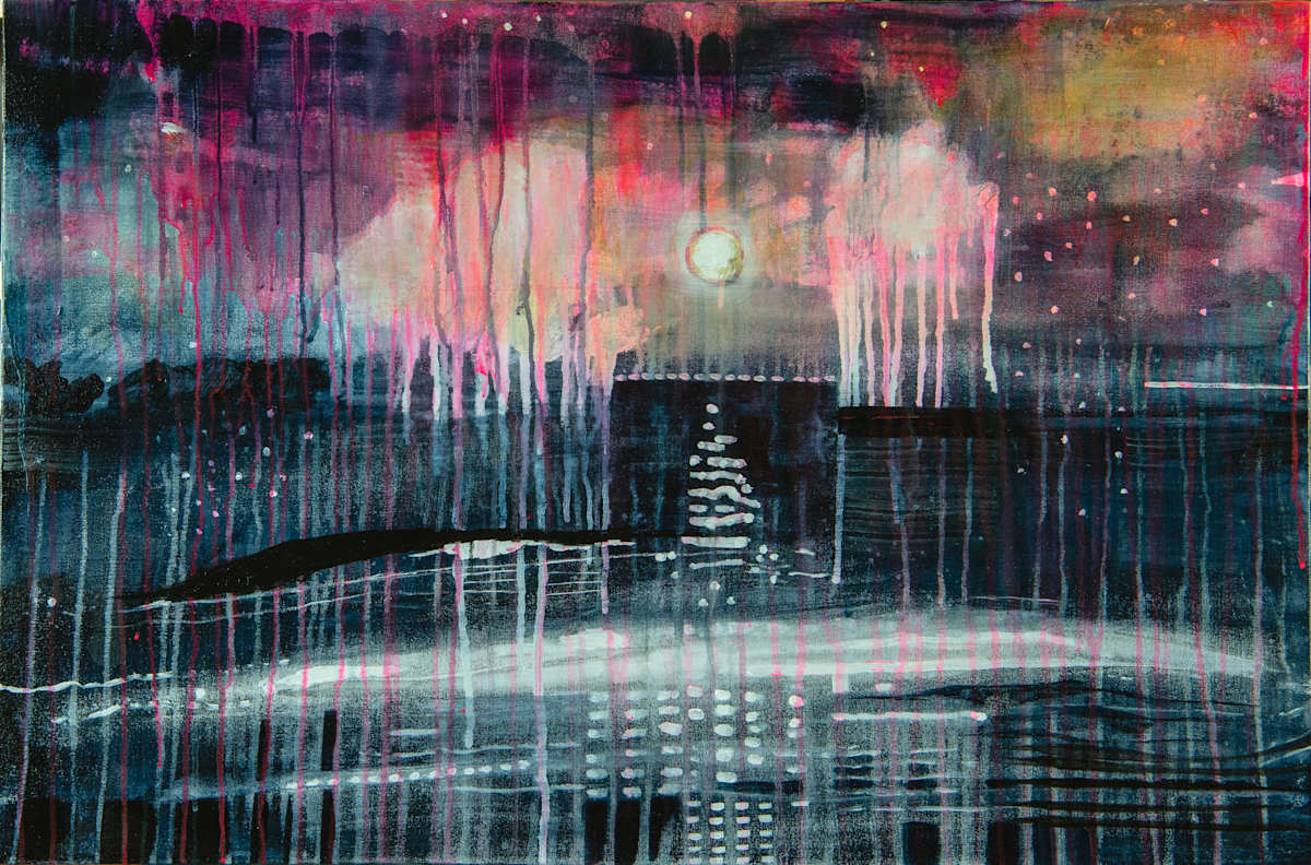 Dark Wave in the Moonlight by Brian Frink 
