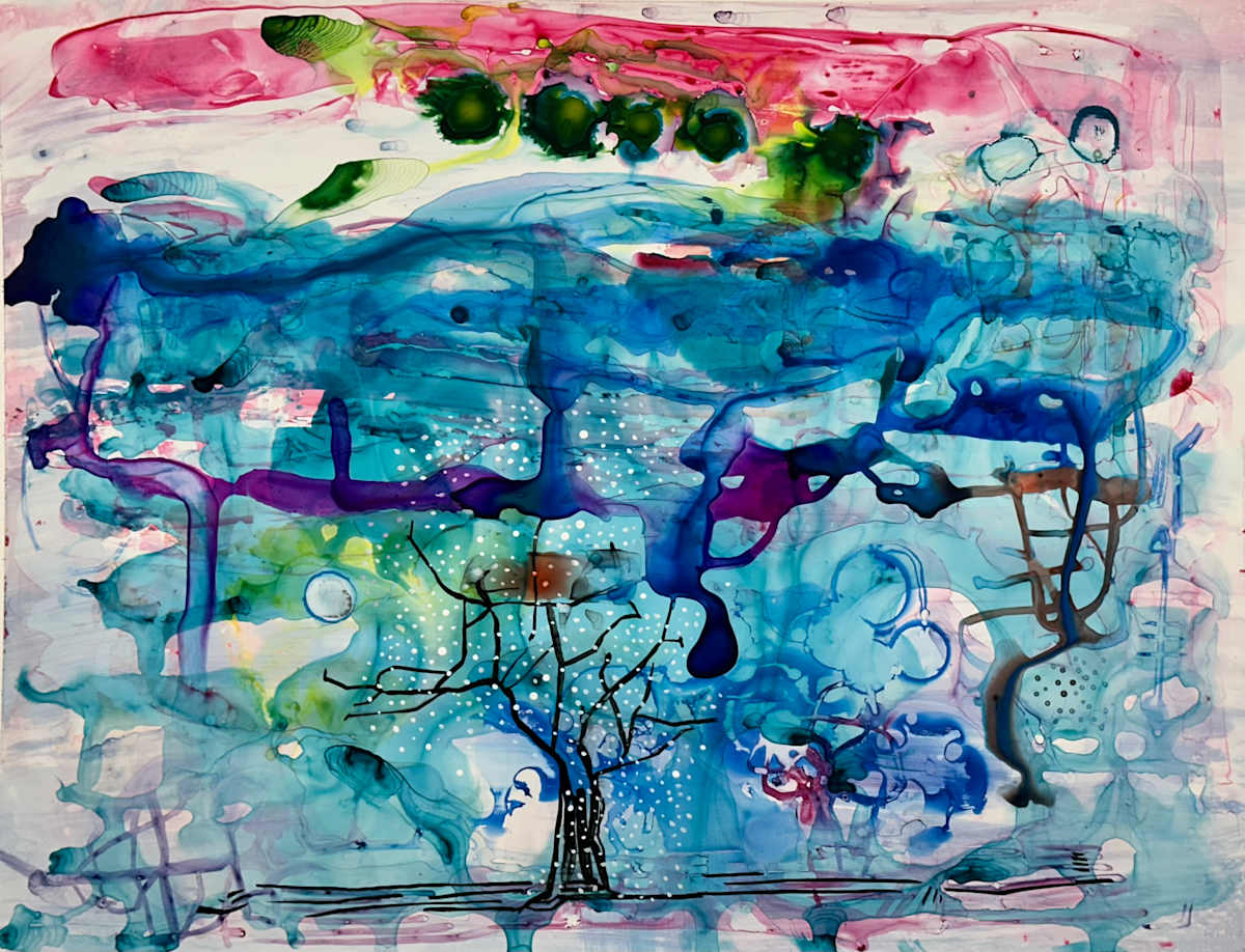 Tree and Moon by Brian Frink, Image 1.