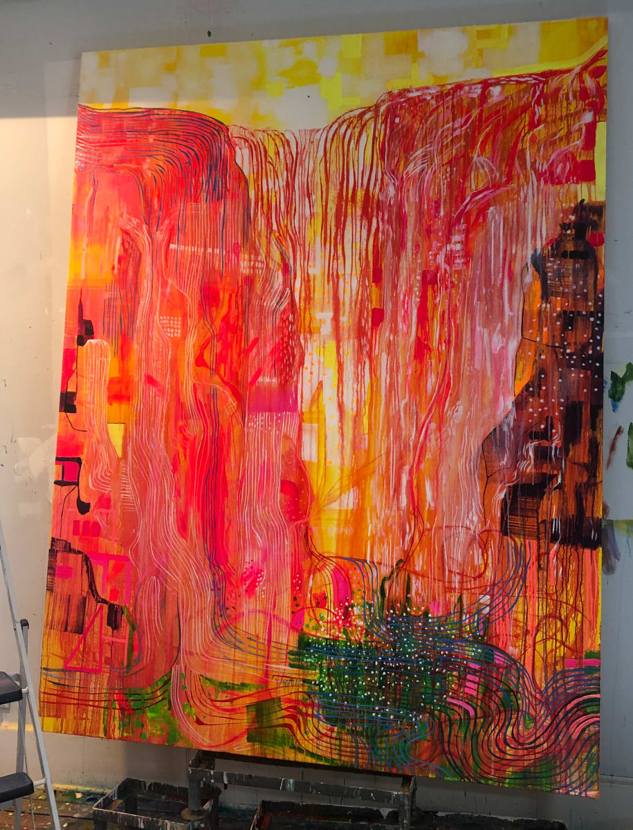 Red Canyon Waterfall by Brian Frink, Image 1.
