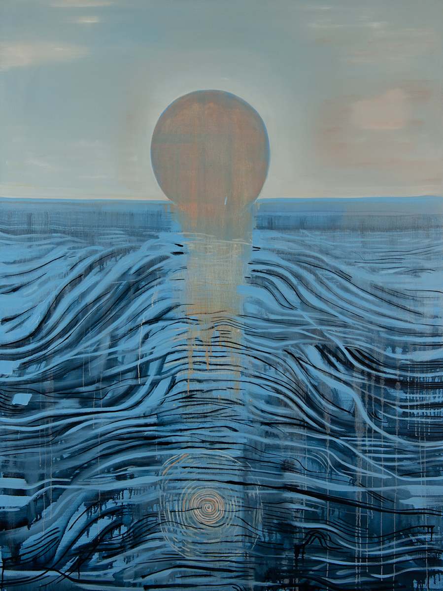 Moon Over Lake by Brian Frink, Image 1.