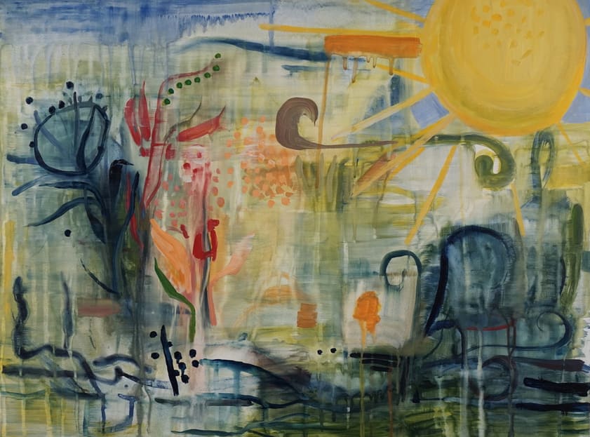 Mythic Garden With Sun by Brian Frink 