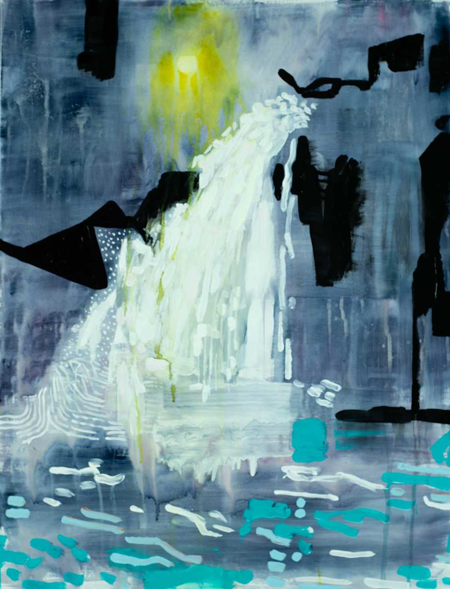 Night at the Waterfall by Brian Frink 