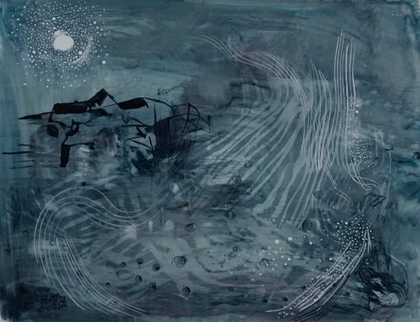 Moon and Dark Wave by Brian Frink, Image 1.