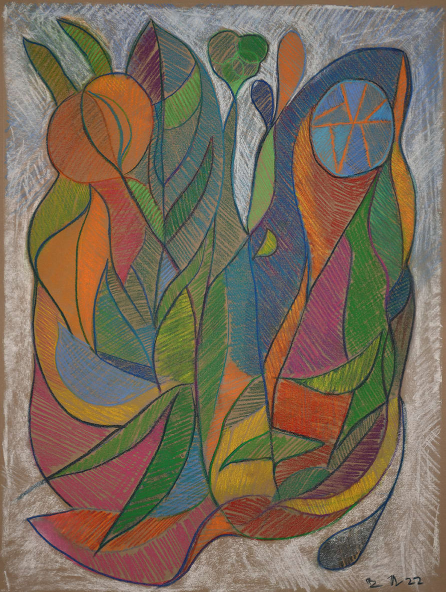 Two Figures And The Moon by Brian Frink 