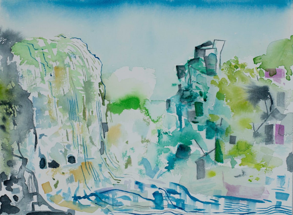 Small Waterfall in Spring by Brian Frink 