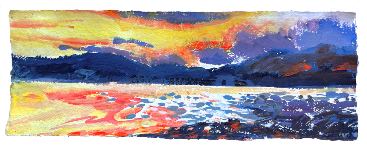 EVENING EDGE, CONISTON WATER by Frances Hatch 