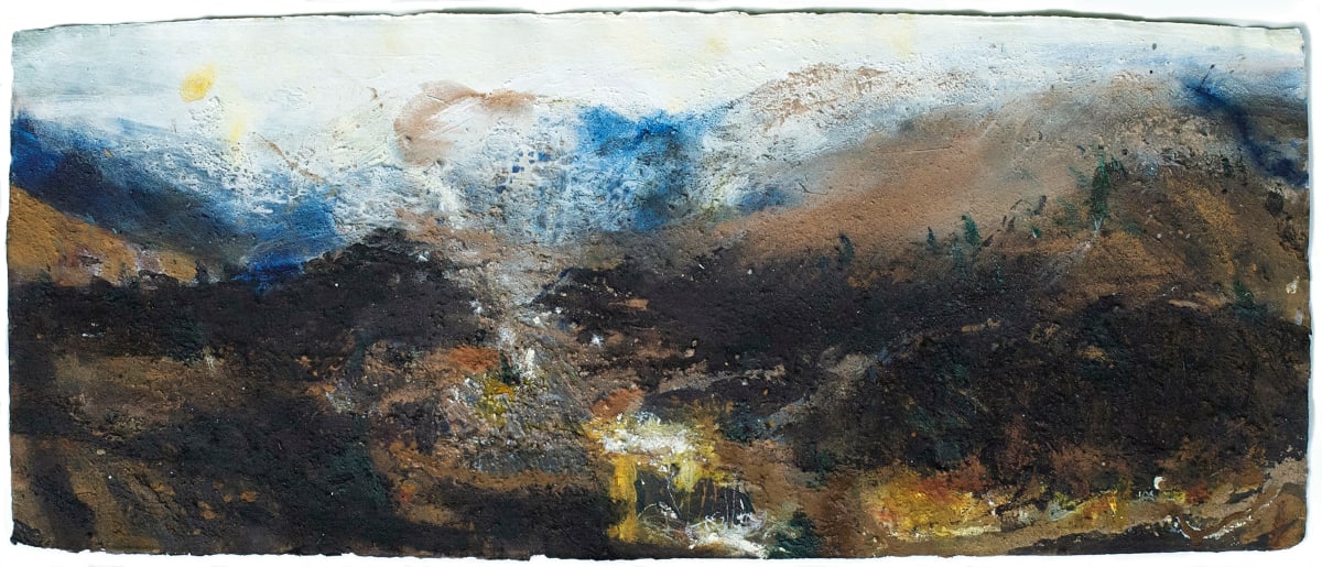 ALLT  MOR  to the Chalamain Gap, Glenmore, Cairngorm. by Frances Hatch 
