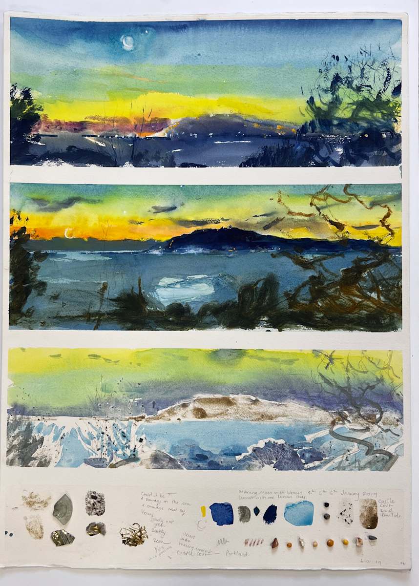 Portland Port from Castle Cove 16-01-19 Venus by Frances Hatch, Image 1.
