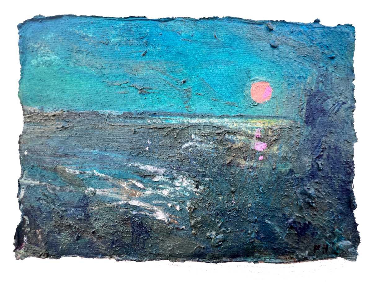 STRAWBERRY MOON SQUALL by Frances Hatch 