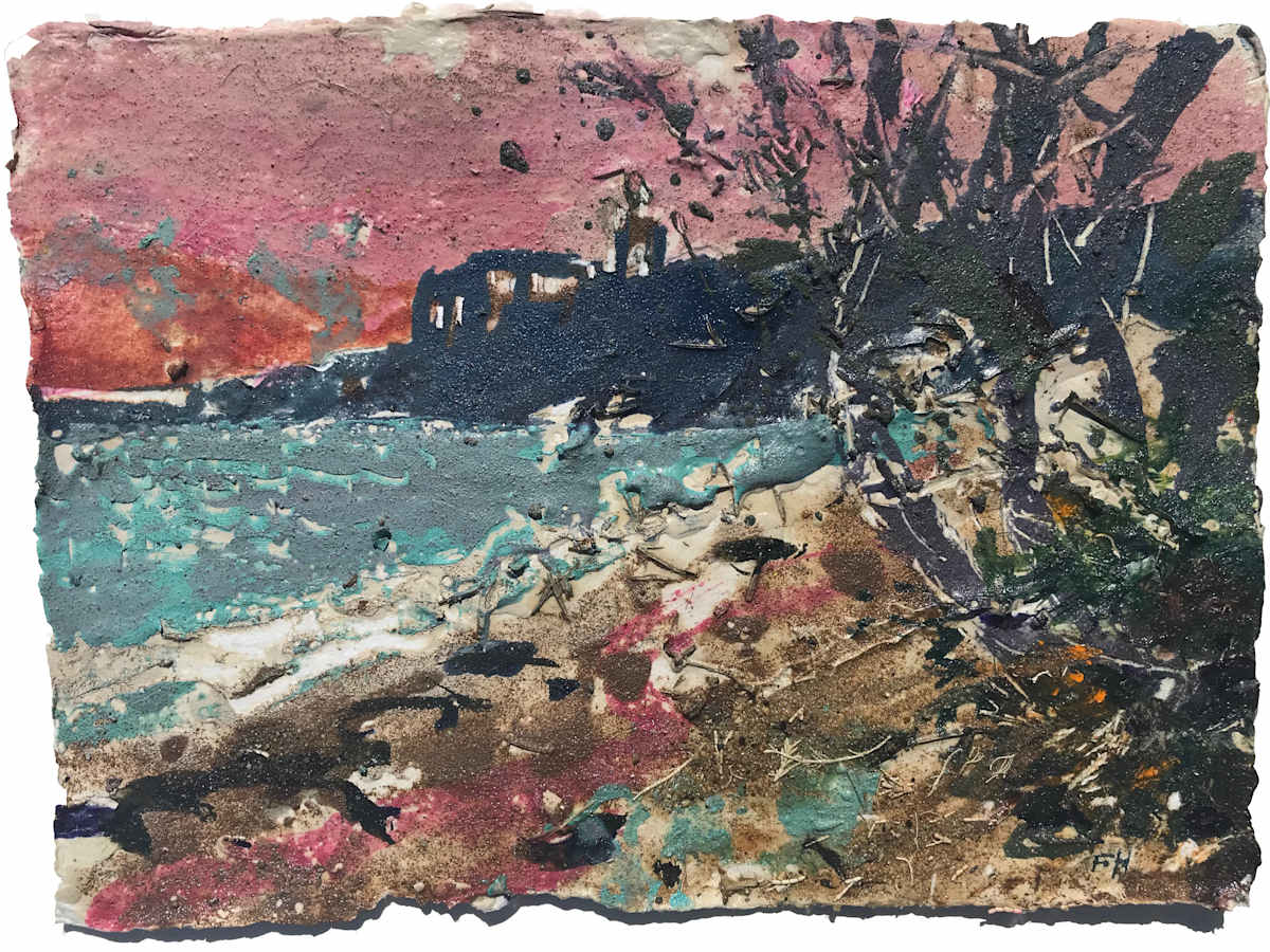 WHERE THE TREES TUMBLE, Sandsfoot Castle, Weymouth, Dorset by Frances Hatch 