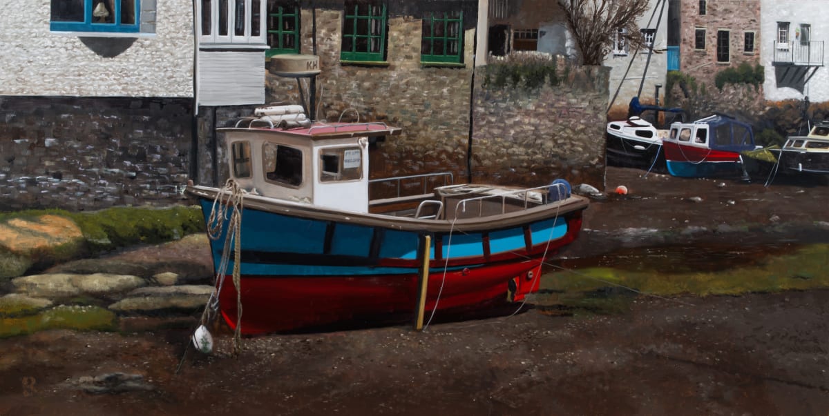 Polperro Low Tide by Paul Beckingham 