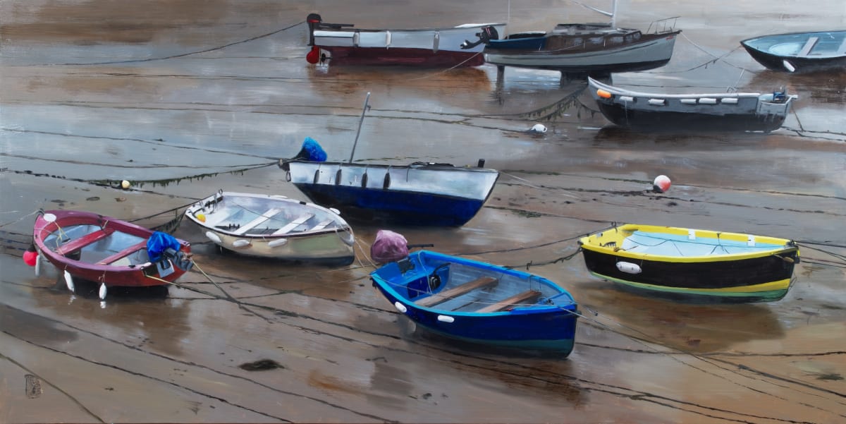 Mousehole, Low Tide by Paul Beckingham 