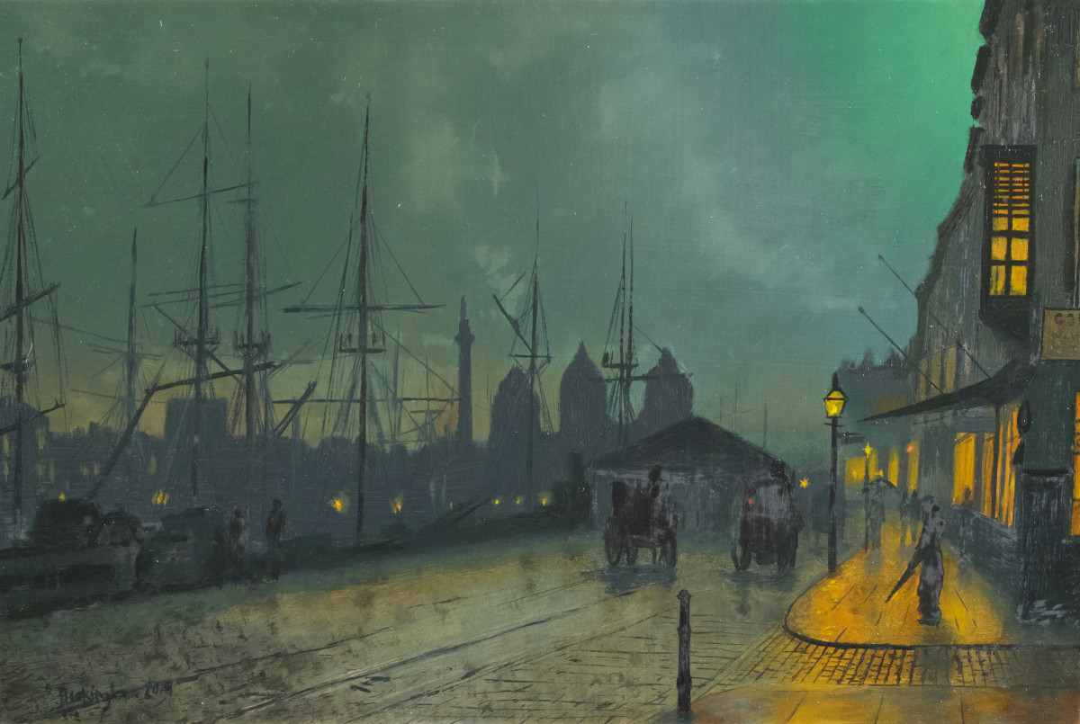 Silence (After John Atkinson Grimshaw) by Paul Beckingham 