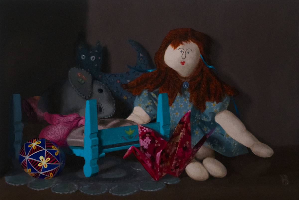 Folded, Glued, Stitched & Dyed by Paul Beckingham, Image 1.