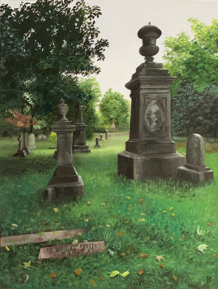 After the Fog (the grave of Winslow Homer) by Paul Beckingham 