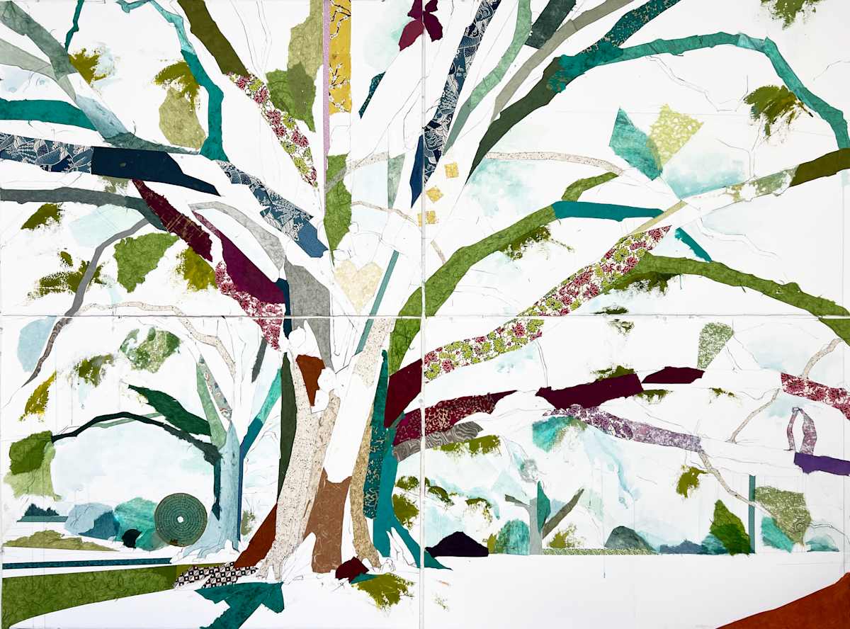 Charlotte Oak VI 4-panel by Jill Lear 