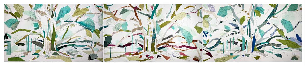 Moreton Bay Fig Balboa Triptych by Jill Lear 