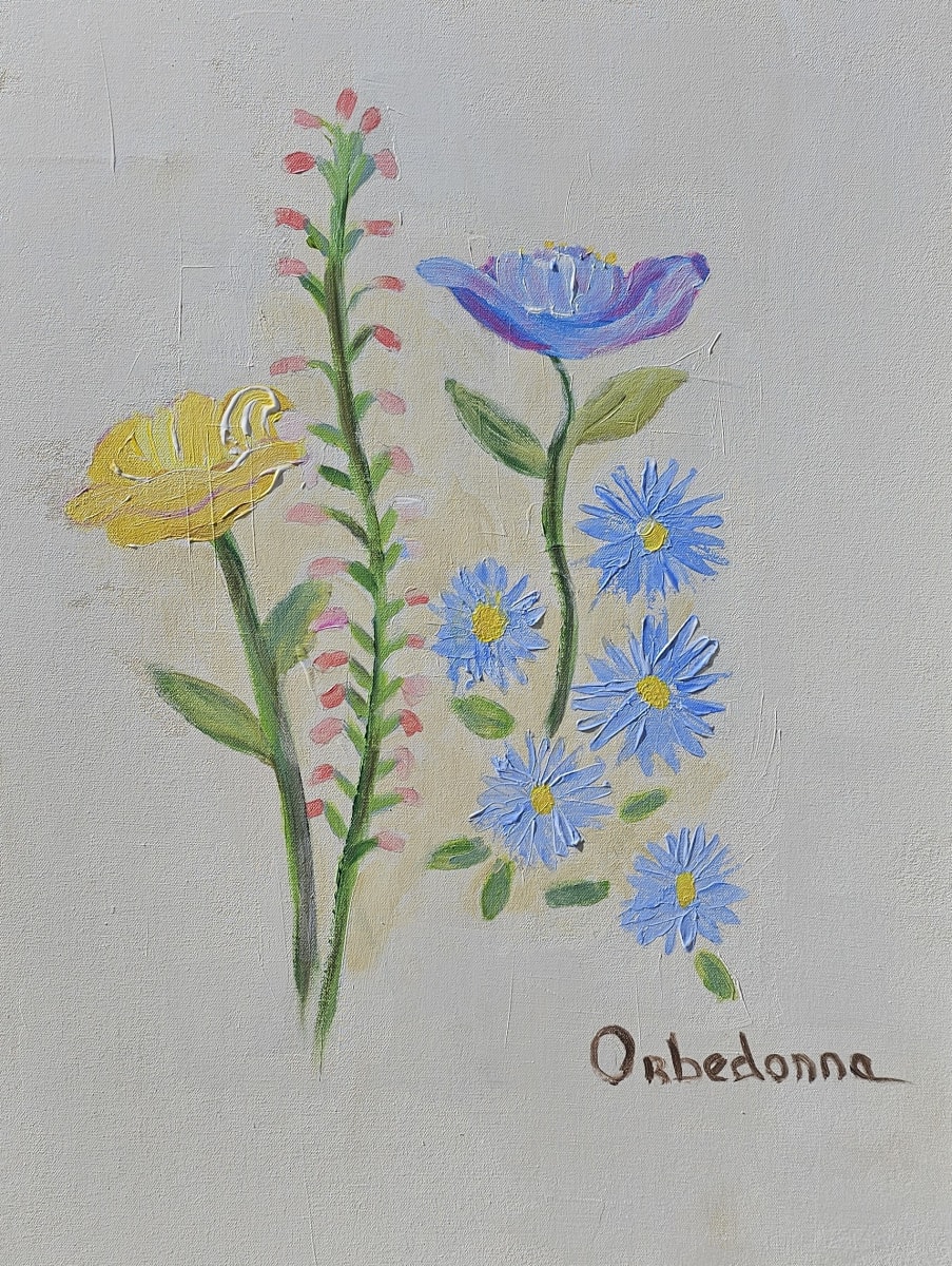 Poppies and Asters by Orbedonna 