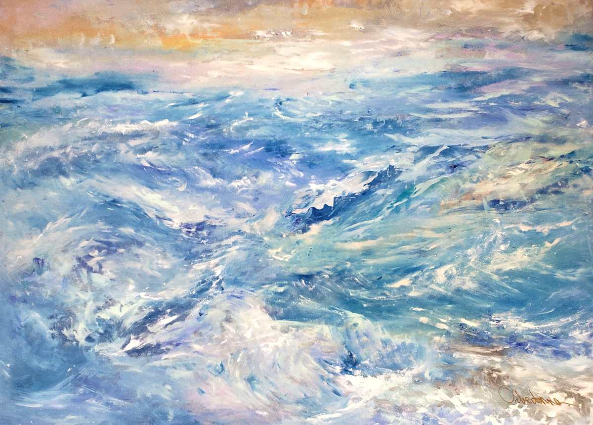 Sea At Dusk by Orbedonna, Image 1.