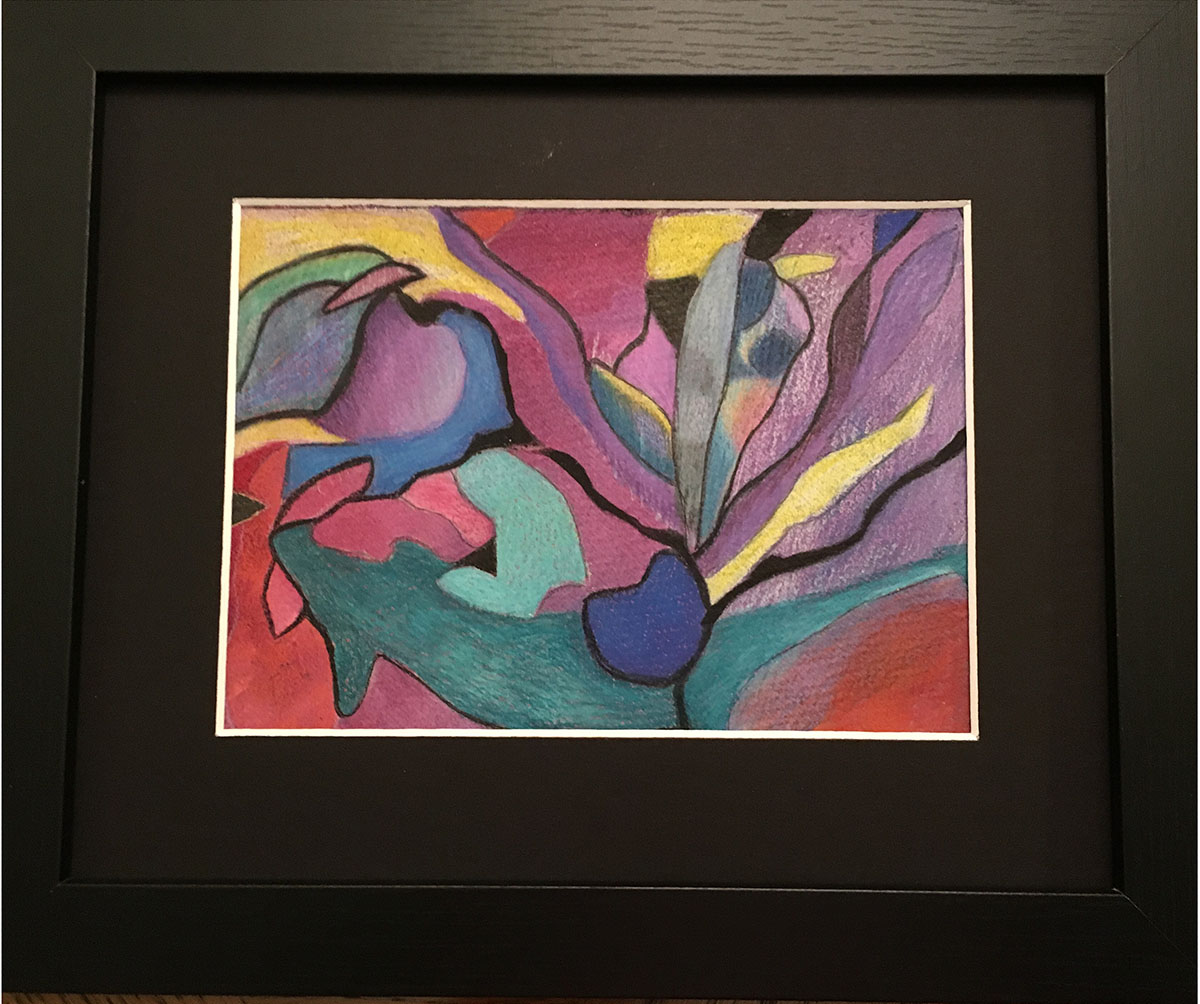 Colored Pencil Abstract #1 by Kathie Collinson 