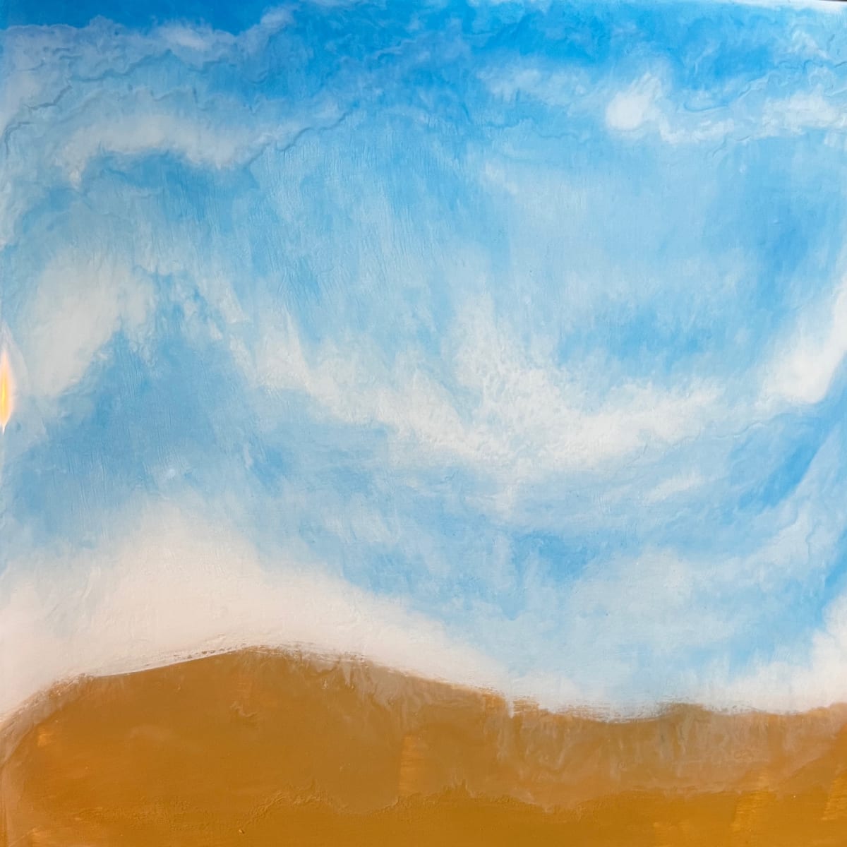 Unexpected Series - #7 by Kathie Collinson  Image: A View to the Water - acrylic paint with colored resin