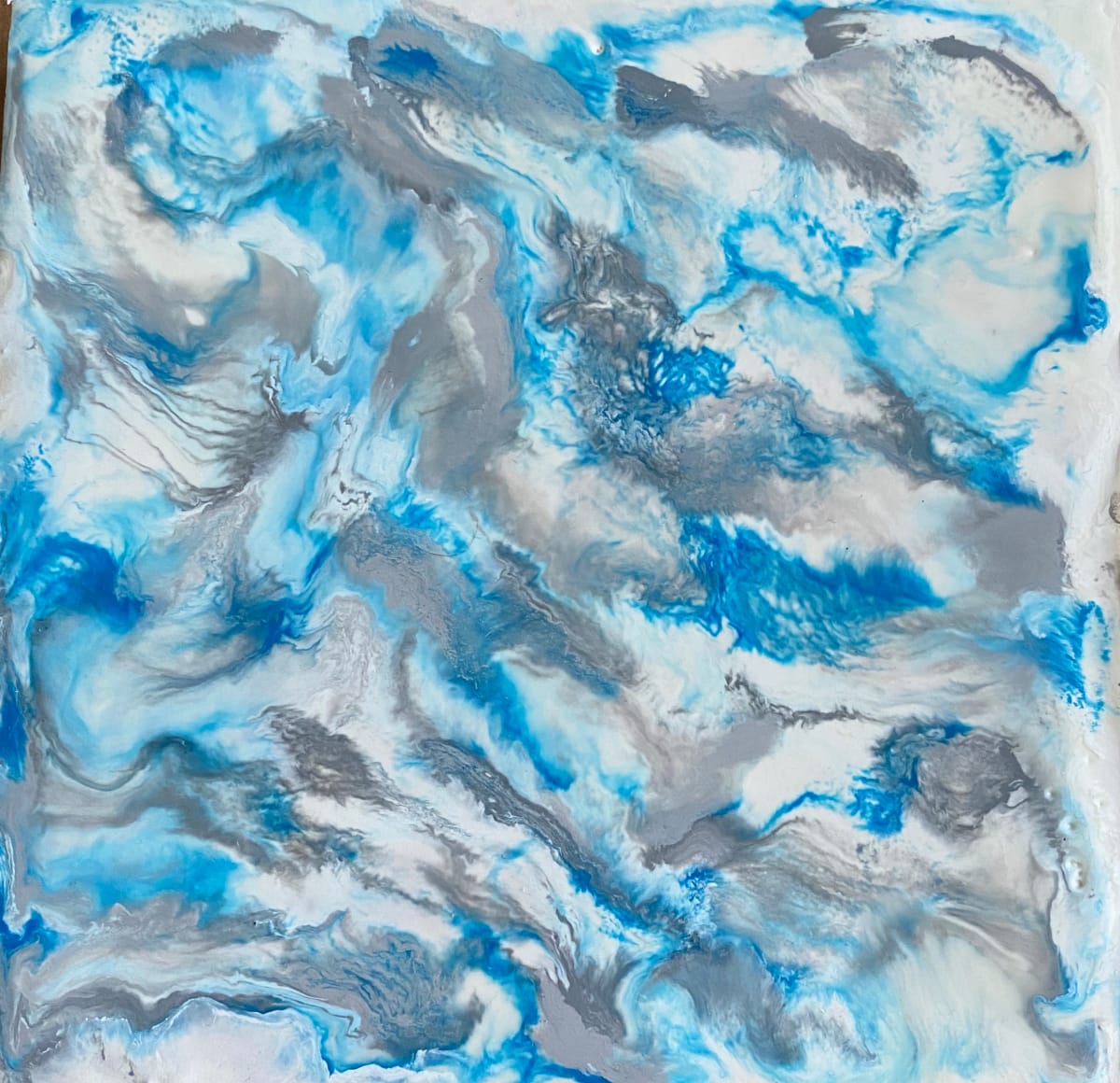 Small Works 6x6in by Kathie Collinson  Image: The original abstract piece from earlier in my career 