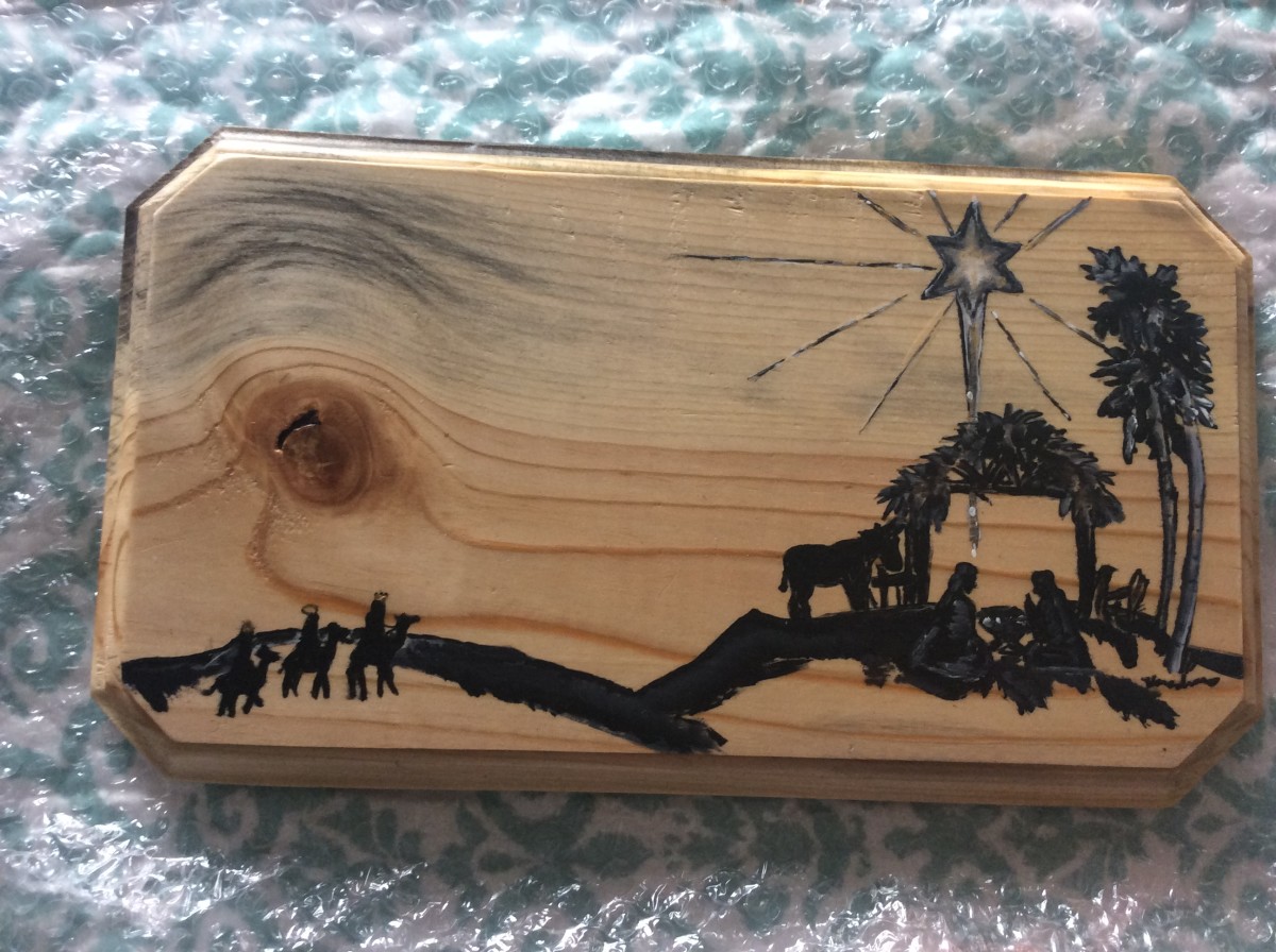 Christmas on beetlekill lumber by Heather Medrano 