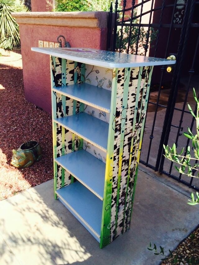 Birch bookshelf by Heather Medrano 