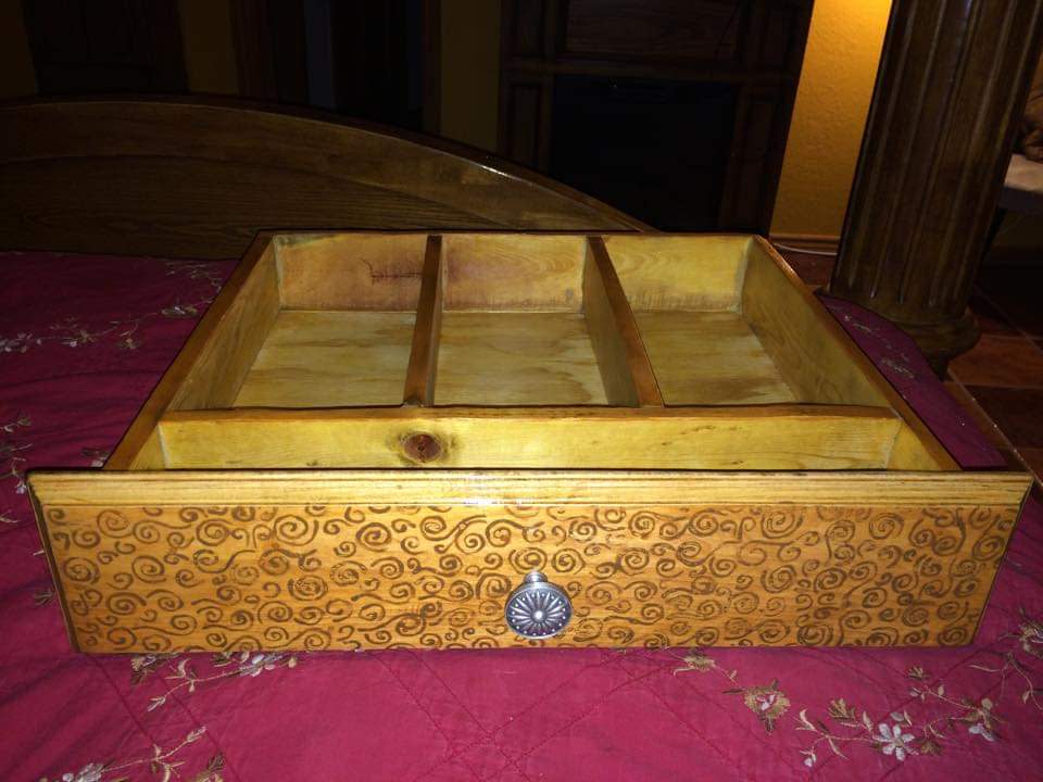 Handmade drawer by Heather Medrano 