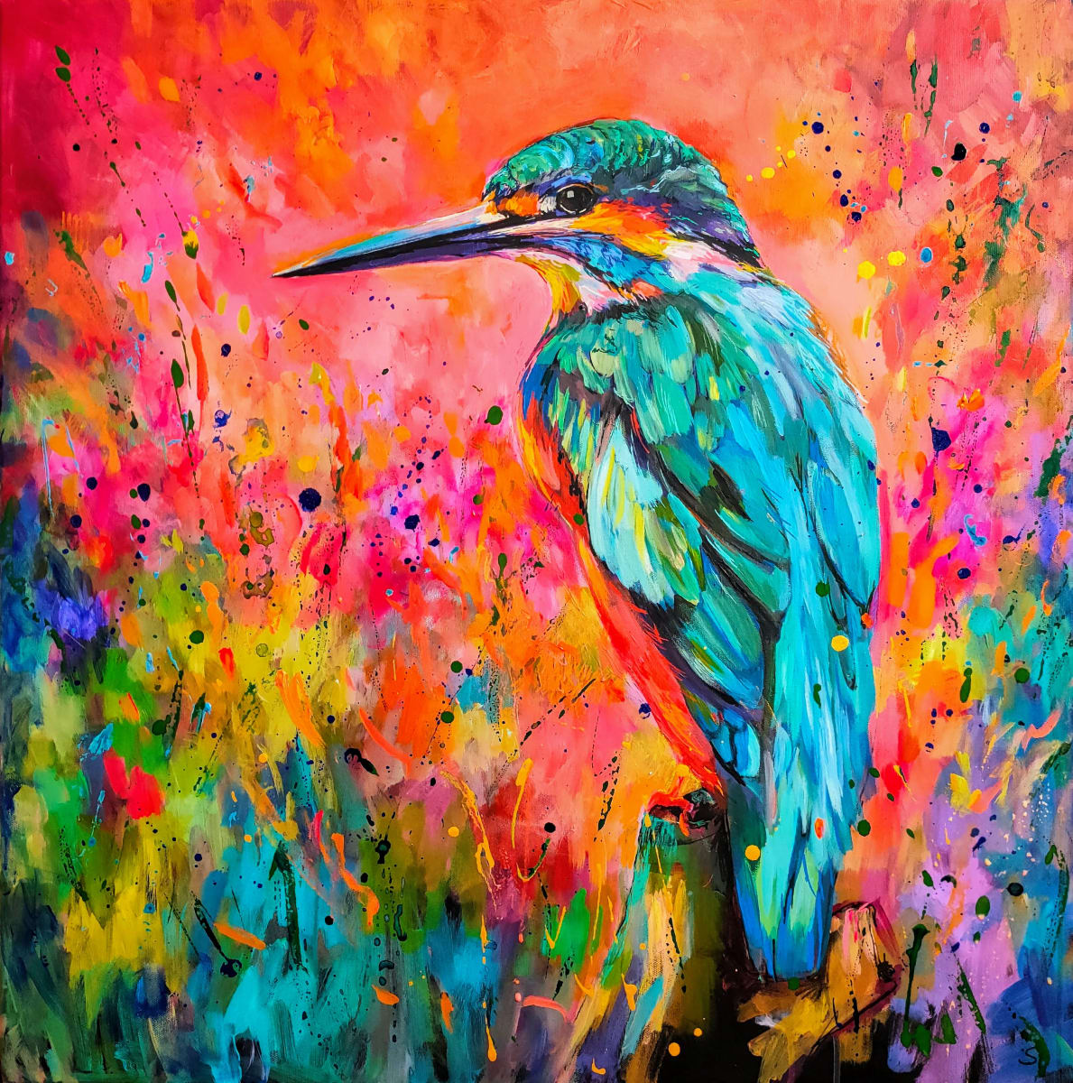 'Good Vibrations' Kingfisher by Sue Gardner 