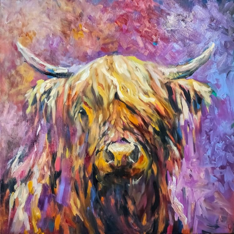 'Glenshee' Highland Cow by Sue Gardner 